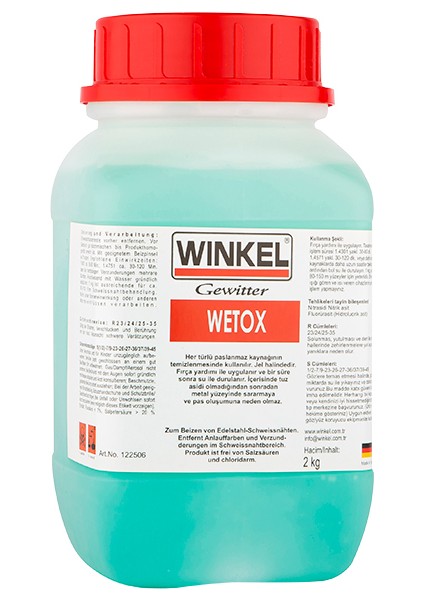 Wınkel Wetox Kaynak Temizleme Jeli 3 kg (140618-3)