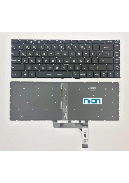 Msi PS42 Modern 8RC-042TR Notebook Klavye (Siyah Aydınlatmalı Tr)