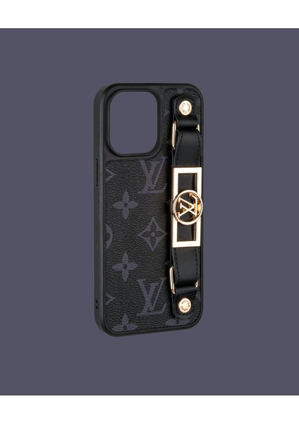 Kordonlu Deri Telefon Kılıfı - DK163 - iPhone 15 Pro modelleri