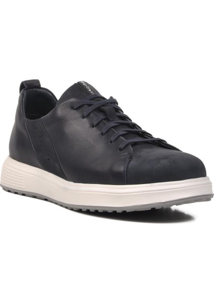 209202 Lacivert Nubuk Deri Erkek Günlük Ayakkabı