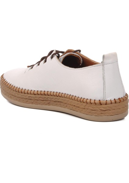 394163 Beyaz Hakiki Deri Kadın Günlük Ayakkabı GENİŞ KALIP fırsatları
