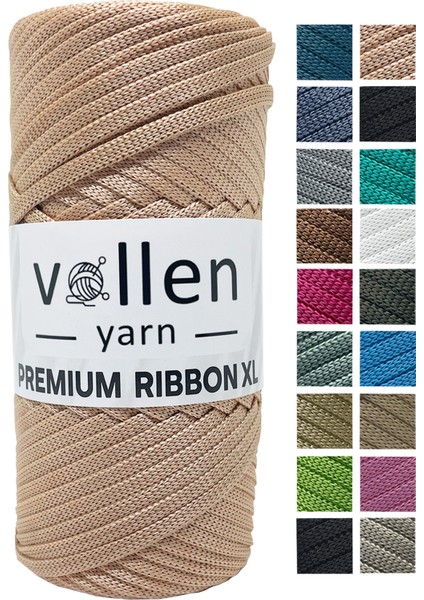Premium Polyester Ribbon İp - 200 gr - 4 mm Polyester Düz Örgü Ipi