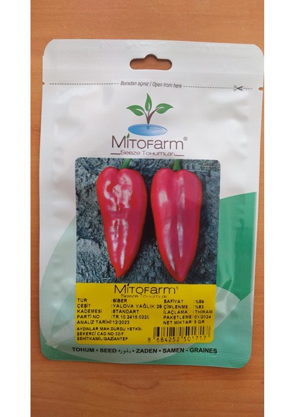 Yalova Yağlık 28 Biber Tohumu