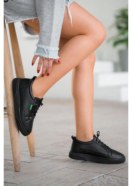 BN-31055 Kadın Sneaker Ayakkabı Siyah 36-40