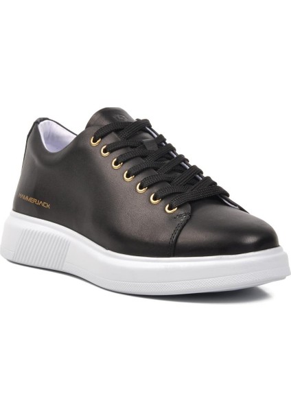 Jukov 102 22095 Siyah-Beyaz Deri Erkek Sneaker