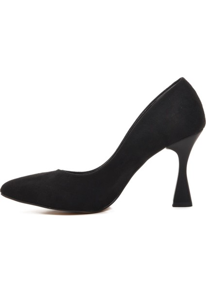 289236 Siyah Süet Kadın Stiletto