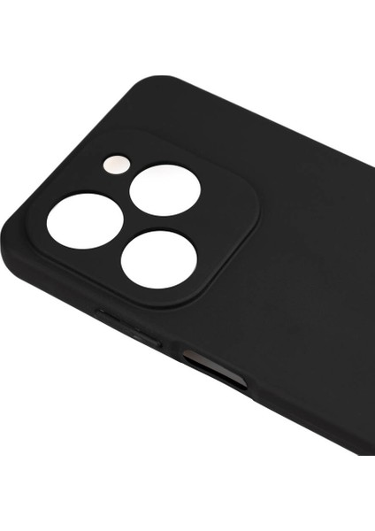 Infinix Hot 40I Max Kılıf Pürüzsüz Mat Renkli Biye Silikon