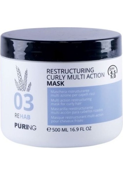 Rehab Restructuring Curly Kıvırcık Kabaran Saçlar Bakım Maskesi 500ML