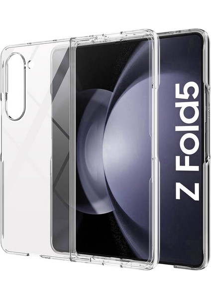 Samsung Galaxy Z Fold 5 Uyumlu Kapak Sert Magic Şeffaf Droga Pc Kılıf