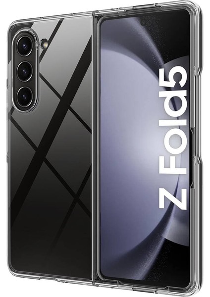 Samsung Galaxy Z Fold 5 Uyumlu Kapak Sert Magic Şeffaf Droga Pc Kılıf