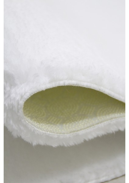 Beyaz Dikdörtgen Düz Post Halı Peluş Yumuşacık Kaymaz Dot Taban fırsatları