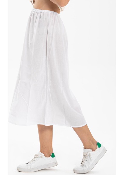 Jüpon Şile Bezi Pamuk Uzun Etek Astarı Tam Boy Jipon Beyaz Byz modelleri