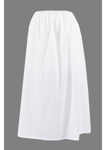 Jüpon Şile Bezi Pamuk Uzun Etek Astarı Tam Boy Jipon Beyaz Byz fırsatları
