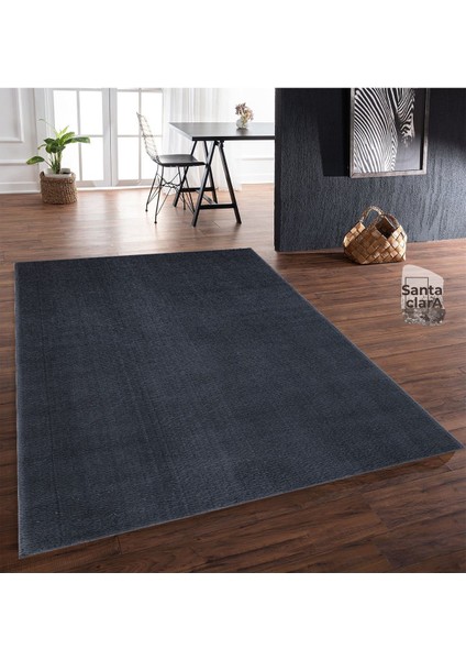 Antrasit Dikdörtgen Düz Post Halı Peluş Yumuşacık Kaymaz Dot Taban fiyatları