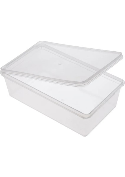 Plastik Kendinden Kilitli- Kapaklı Saklama Kabı 1Litre 5Adet & 2Litre 5Adet DerinDondurucu&Gıda&Buzdolabı