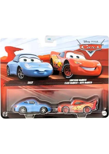 Cars Ikili Karakter Araçlar Sally - Lıghtnıng Mcqueen DXV99-HTX07