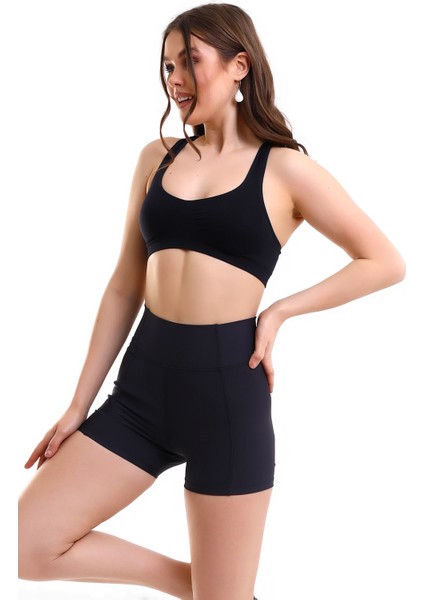 Kadın Cepli Kısa Bisikletci Tenis Havuz Deniz Taytı modelleri