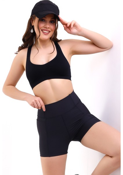 Kadın Cepli Kısa Bisikletci Tenis Havuz Deniz Taytı indirimleri