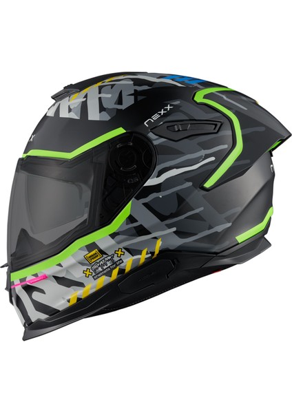 Y.100R Urbangram Mat Siyah Kask