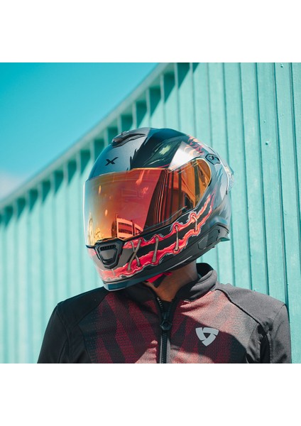 Y.100R Nıght Rıder Mat Tıtanıum Kask