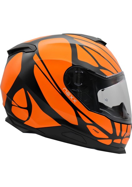 Y.100 B-Sıde Mat Siyah-Turuncu Kask modelleri