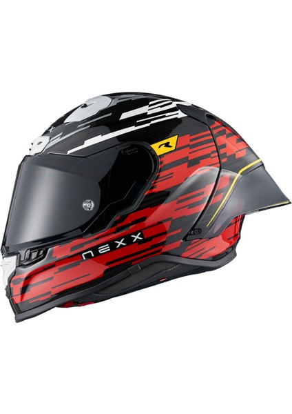 X.R3R Glıtch Racer Kırmızı-Beyaz Kask