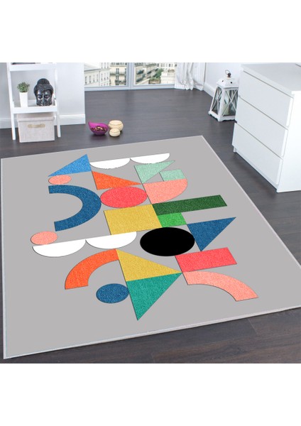 Dijital Baskı Yıkanabilir Kaymaz Taban Salon Halısı ve Yolluk LNA0199-SD926