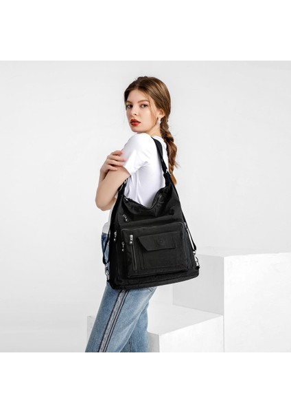 Hem Sırt Hem De Omuz Kadın Çantası Smart Bags 1205-29 Yeşil