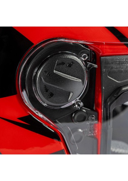 ZS-811A Al-34 Red Black Kapalı Kask