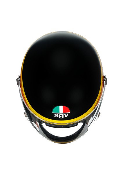 Kask X3000 Multi Gasoline Matt Black Orange Kapalı Kask