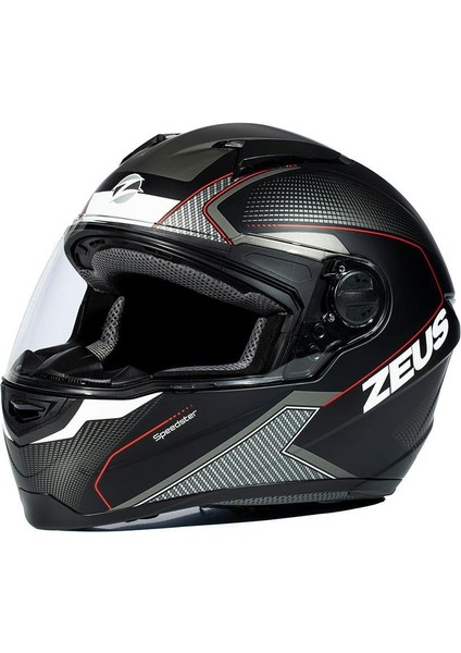 KASK/ZS-811A Matt Black/al6 Whıte Red fırsatları