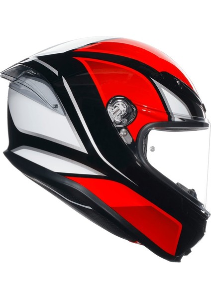 K6 S Hyphen Black Red White Kapalı Kask fiyatları