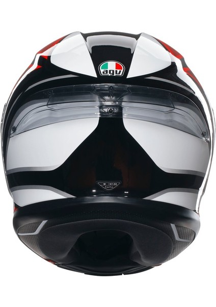 K6 S Hyphen Black Red White Kapalı Kask modelleri