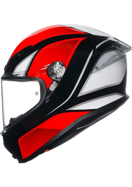 K6 S Hyphen Black Red White Kapalı Kask fırsatları