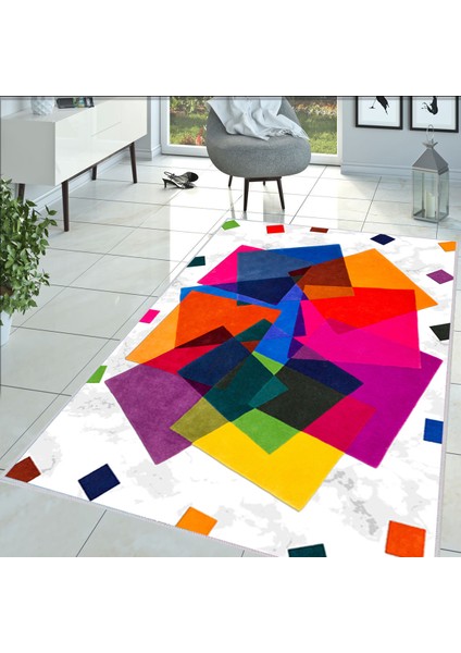 Dijital Baskı Yıkanabilir Kaymaz Taban Salon Halısı ve Yolluk LNA1389-HT-1071