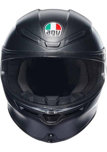 K6 S Mono Matt Black Kapalı Kask