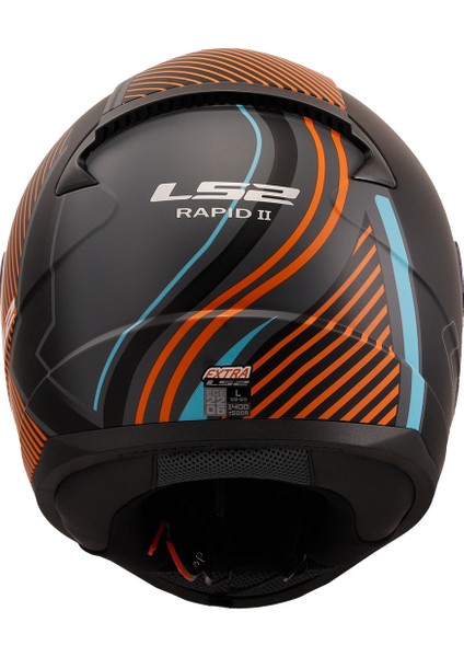 Rapıd 2 Extra Mat Gri-Neon Turuncu Kask