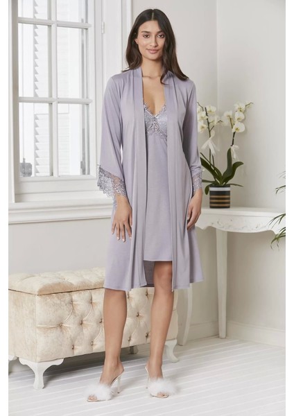 Pierre Cardin P5040 Bayan Penye Gecelik Sabahlık