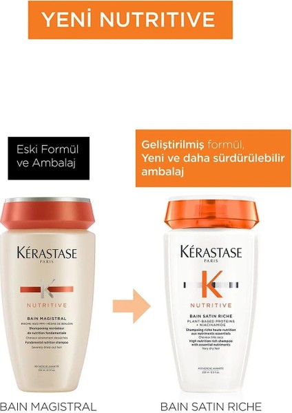 Nutritive Nutritive Bain Satin Riche Yoğun Nemlendirici Şampuan 250 Ml 9 fırsatları