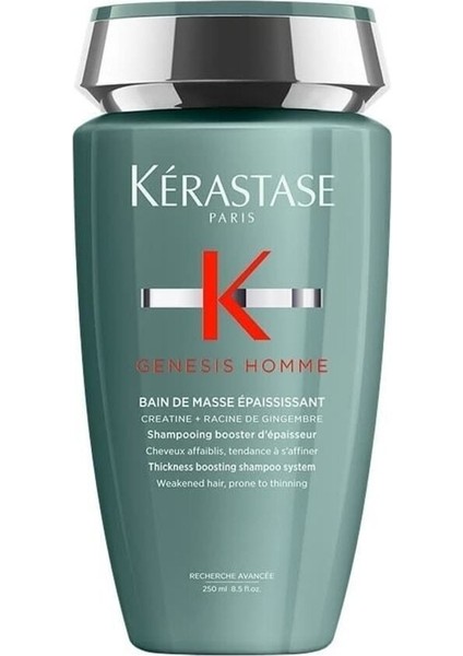 Genesis Homme Bain De Masse Saç Kalınlaştırıcı Erkek Şampuanı 250 Ml