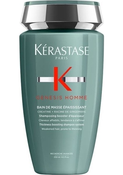 Genesis Homme Bain De Masse Saçı Kalınlaştırıcı Erkek Şampuanı 250 Ml
