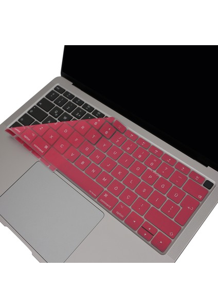 Laptop Macbook Air Klavye Kılıfı Türkçe Q Harf Baskılı A1932 ile Uyumlu