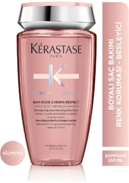 Chroma Absolu Bain Riche Boyalı Saçlar Için Renk Koruyucu Şampuan 250ml fiyatları