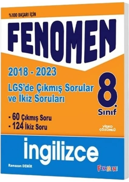 Fenomen Yayınları LGS İngilizce Çıkmış Sorular 2018 - 2023