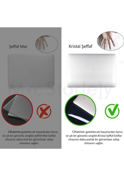 SyncCase Huawei Kılıf Matebook X Kılıf (2020-2021 Yılı) ile Uyumlu Parlak Kristal Kapak Kılıf