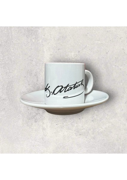 Atatürk Görsel ve Imza Baskılı Türk Kahvesi Fincanı fiyatları