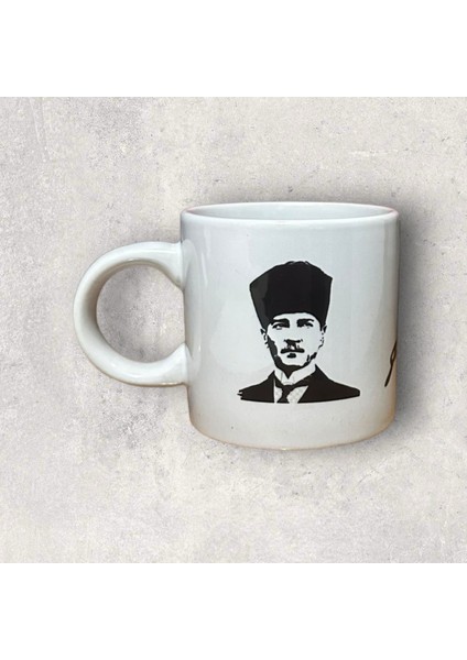 Atatürk Görsel ve Imza Baskılı Türk Kahvesi Fincanı modelleri