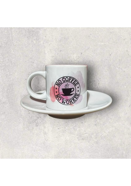 Yazılı Baskılı Türk Kahvesi Fincanı