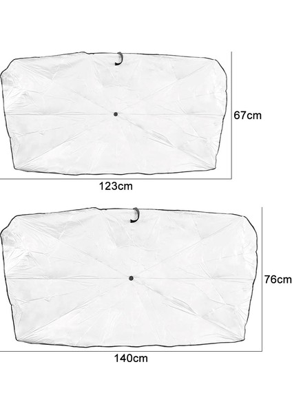 Araba Içi Güneş Koruyucu Şemsiye Ön Cam Güneşlik Şemsiye