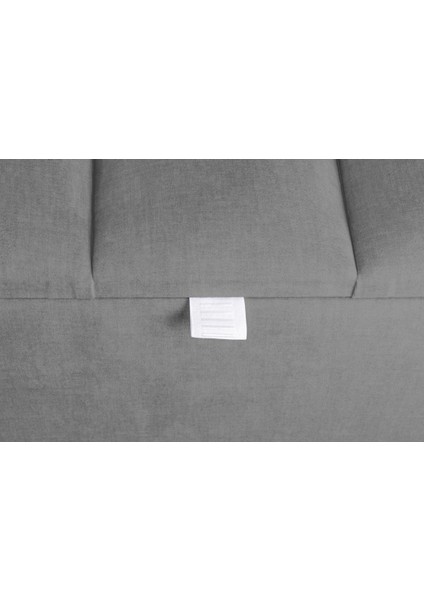 Vetra Mini Royal Gri Kumaş Sandıklı Puf Gümüş Ayak Dekoratif Bench fırsatları